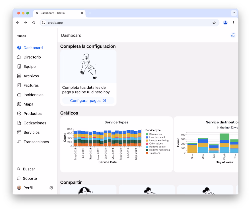 Cretia Dashboard